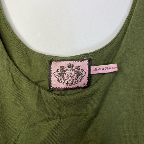 Juicy Couture Y2K Green Terry Cloth Mini Dress S Glitter Pool Lounge Vibe ‘00s - Picture 8 of 13